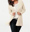 Designer-Kaschmir-Cardigan creme