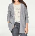 Designer-Kaschmir-Cardigan grau