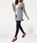 Designer-Kaschmir-Cardigan grau