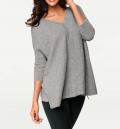 Designer-Kaschmir-Pullover grau