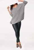 Designer-Kaschmir-Pullover grau