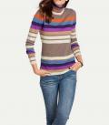 Designer-Kaschmir-Rollkragenpullover bunt