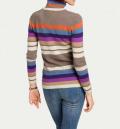 Designer-Kaschmir-Rollkragenpullover bunt