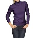 Designer-Kaschmir-Rollkragenpullover lila