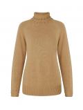 Designer-Kaschmir und Merinowolle-Pullover camel