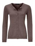 Designer-Kaschmircardigan taupe