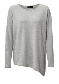 Designer-Kaschmirpullover grau-melange