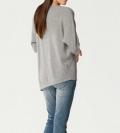 Designer-Kaschmirpullover grau-melange