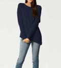 Designer-Kaschmirpullover marine