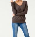 Designer-Kaschmirpullover taupe