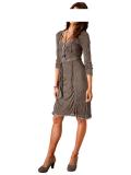 Designer-Kleid 2tlg. taupe Größe 36