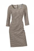 Designer-Kleid braun-creme