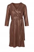 Designer-Kleid braun-metallic