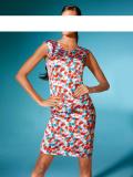 Designer-Kleid bunt