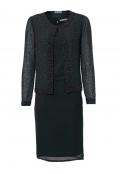 Designer-Kleid m Jacke schwarz