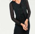 Designer-Kleid m Jacke schwarz