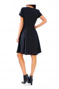 Designer-Kleid marine-cremeweiß Größe 38