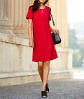 Designer-Kleid mit Cut-Outs rot