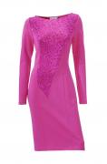 Designer-Kleid mit Pailletten pink