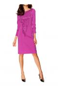 Designer-Kleid mit Pailletten pink