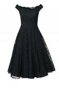 Designer-Kleid mit Petticoat schwarz