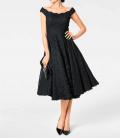 Designer-Kleid mit Petticoat schwarz