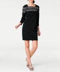 Designer-Kleid mit Spitze schwarz