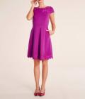 Designer-Kleid mit Stickerei pink