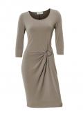 Designer-Kleid taupe