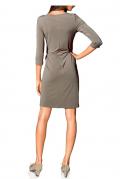 Designer-Kleid taupe