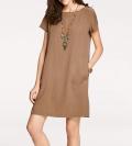 Designer-Kleid taupe Gr. 38