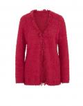 Designer-Kuschel-Strickjacke rot