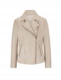 Designer-Lamm-Nappalederjacke beige