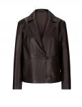 Designer-Lammnappaleder-Blazer braun