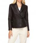 Designer-Lammnappaleder-Blazer braun