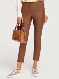 Designer-Lammnappaleder-Leggings cognac