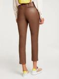 Designer-Lammnappaleder-Leggings cognac