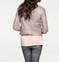 Designer-Lammnappalederjacke mauve