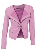 Designer-Lammnappalederjacke softpink