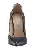 Designer-Leder-Pumps dunkelblau