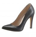 Designer-Leder-Pumps dunkelblau