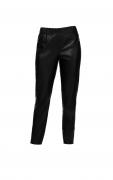 Designer-Lederimitat-Hose schwarz