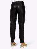 Designer-Lederimitat-Hose schwarz