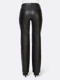 Designer-Lederimitat-Hose schwarz