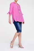 Designer-Leinenbluse pink