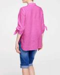 Designer-Leinenbluse pink