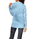 Designer-Longbluse hellblau