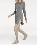 Designer-Longpullover grau