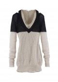 Designer-Longpullover mit Top natur