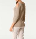 Designer-Longpullover taupe